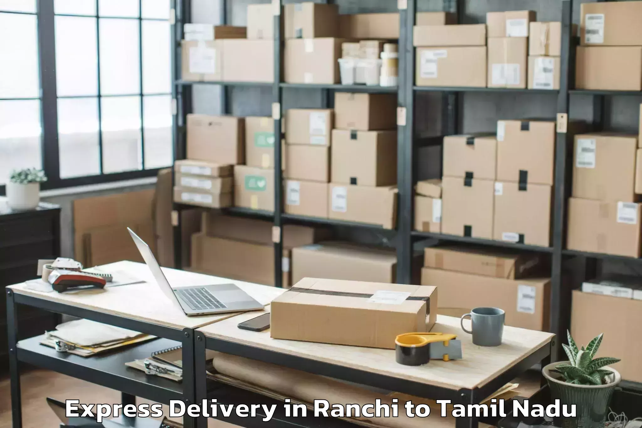 Efficient Ranchi to Mylapore Express Delivery